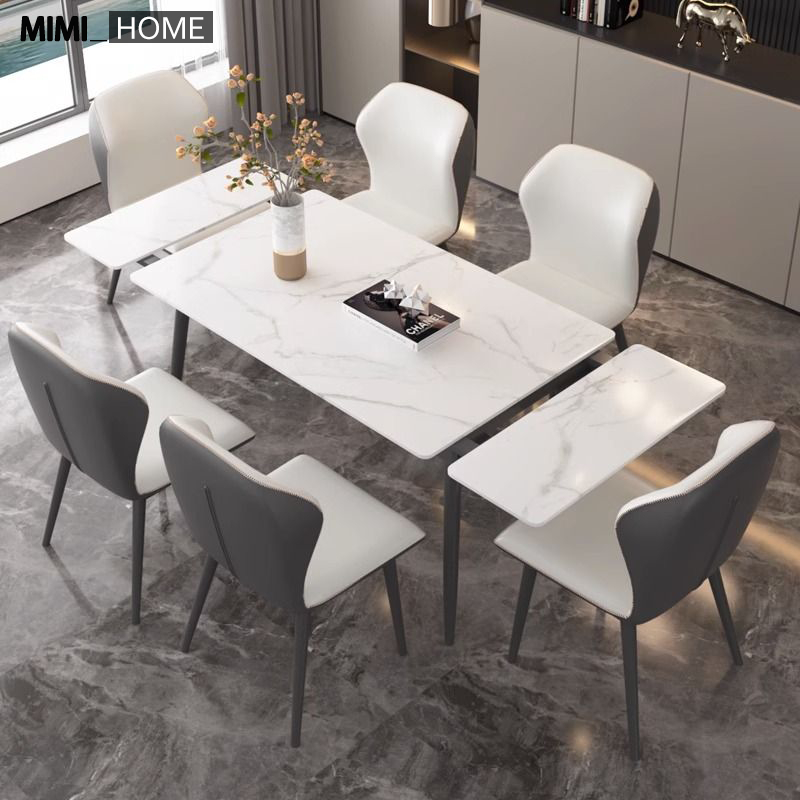 【SG READY STOCK⚡】Extendable Dining Table Set Sintered Stone Dining