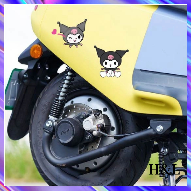 HL Cute Stickers Motorcycle Decoration Kuromi Cartoon Stickers Beauty ...