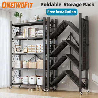 UMD Fully Foldable No-Need-Installation Full Metal Storage Rack