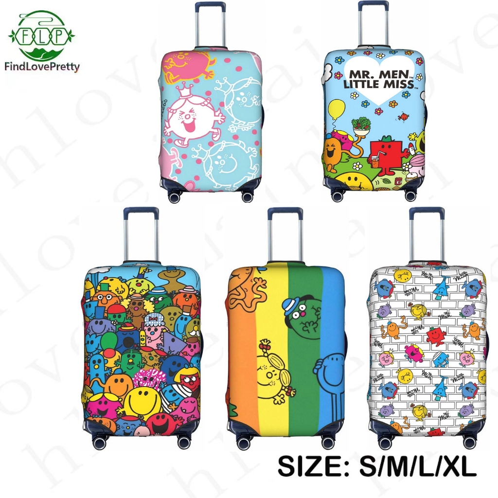 Mr. Men And Little Miss Travel Suitcase Protector Elastic Protective Washable Luggage Cover Suitable for 18 32 Inch Shopee Singapore