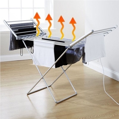 Electric Clothes Airer Dryer Rack heated drying rack for clothes heated drying rack Household folding portable electric heating drying rack constant temperature baby landing clothe Shopee Singapore