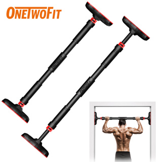 OneTwoFit Pull Up Bar Doorway Chin Up Bar Household Horizontal Bar Home Gym  Exercise Fitness