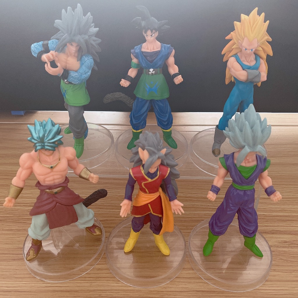 6pcs Set 13cm Dragon Ball Z Figure Son Goku Piccolo Kuririn Bulma Kakarotto Collection Pvc Model