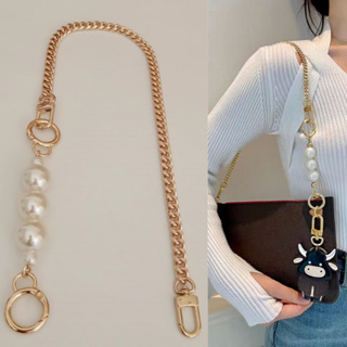 Premium Silver Chain Strap with Buckles for Women Purse Bag Strap