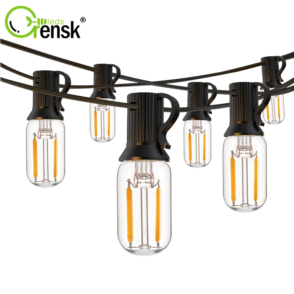 10/15/25/48 Sockets Bulb String Light Combination Outdoor light ...
