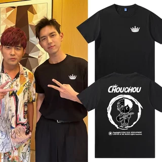 Jay Chou ジェイ・チョウ　周杰倫　Tシャツ 美式潮牌JAYCHOU手绘字母印花短袖T恤男女周杰伦演唱会应援