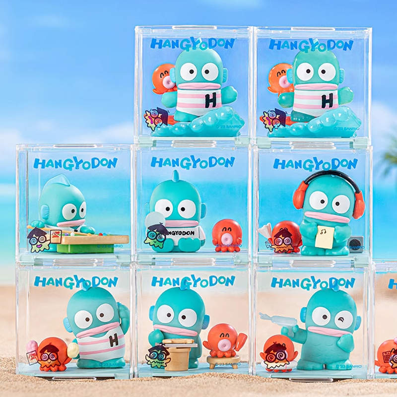 Sanrio Hangyodon Blind Box Toys Anime Figures Cute Cartoon Desktop Doll ...