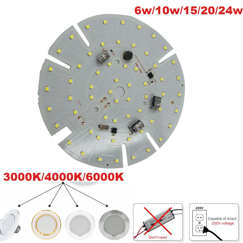 AC220V Driver-Free DOB Led Chip White Warm 4000K Lamp Light Board Bulb ...