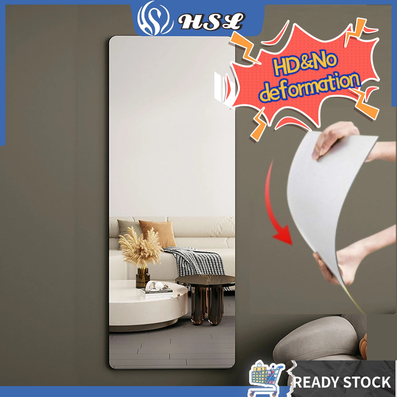 HSL Acrylic soft mirror full length mirror bathroom mirror sticker HD ...