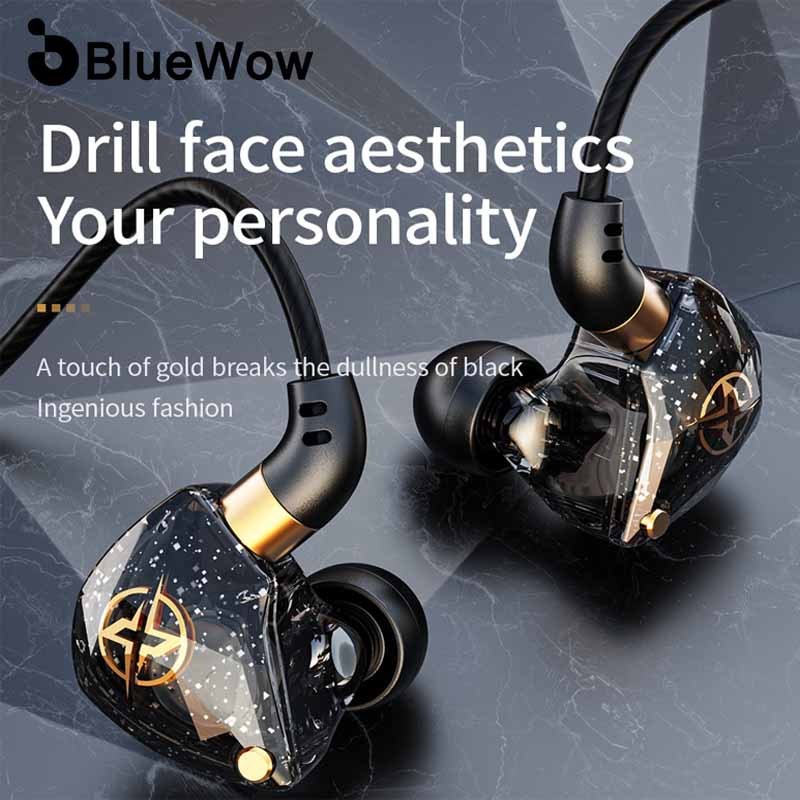 BlueWow X6 Wired Earbuds Type C In-Ear Earphones With Mic Stereo Wired ...