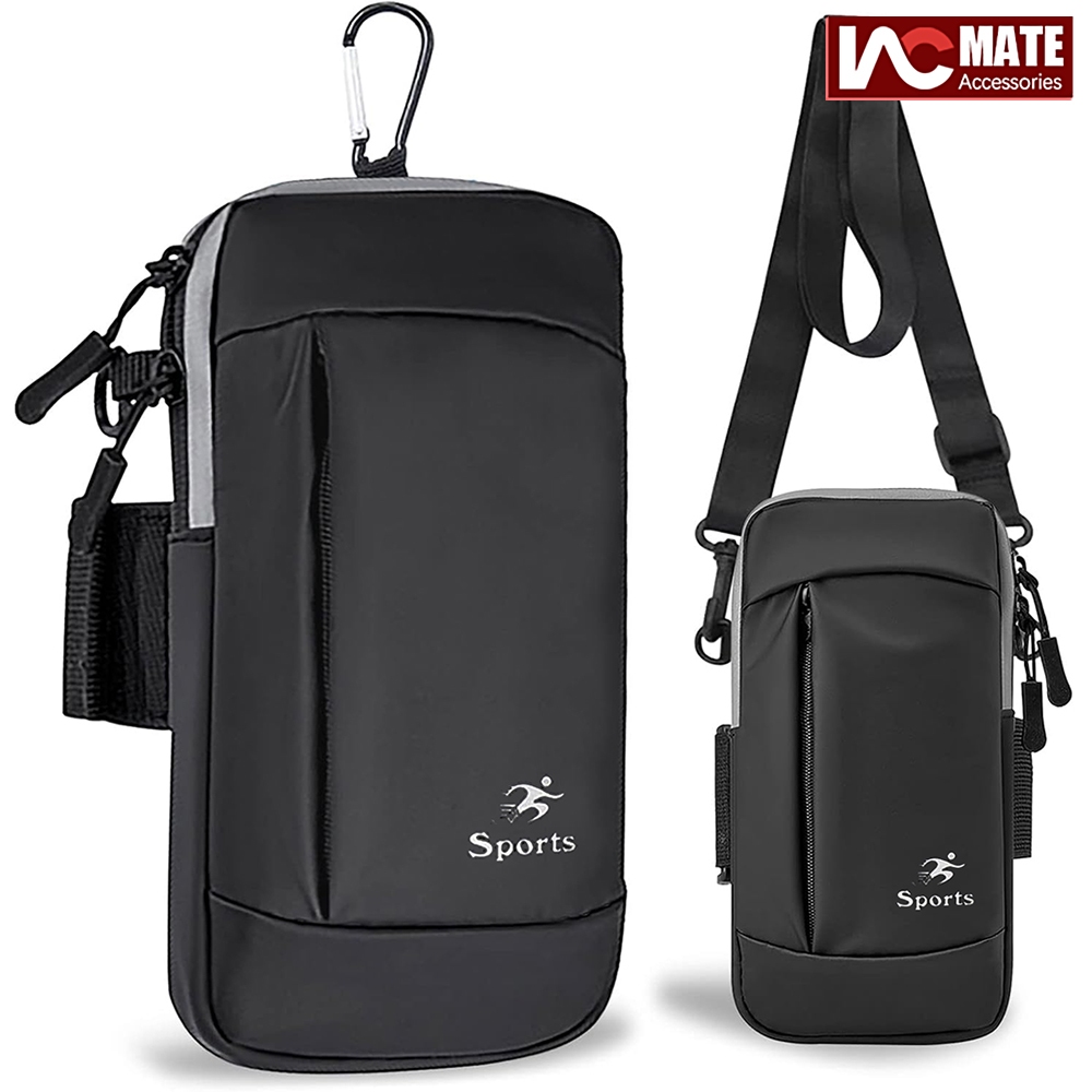 Running Armband Phone Holder Crossbody Purse Belt Pouch Sports Arm Bag ...