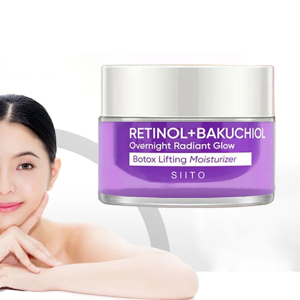 SIITO ORGANIX Retinol + Bakuchiol Overnight Radiant Glow Botox Lifting ...