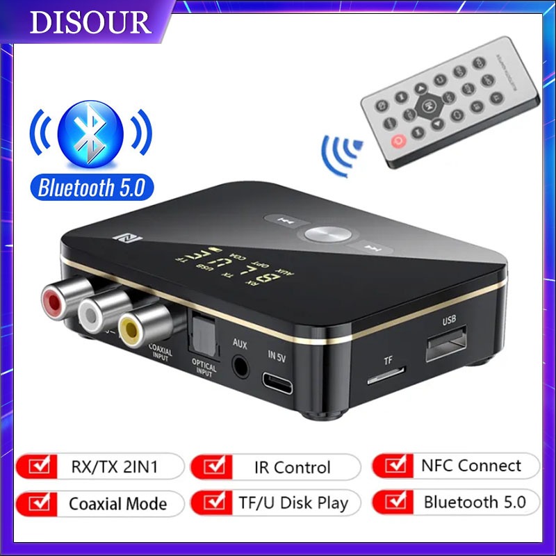 M8 NFC Bluetooth Receiver Transmitter Stereo AUX Jack