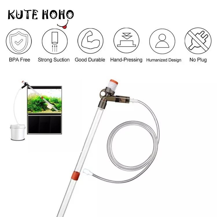 【SG STOCK】 Aquarium Water Changer Fish Tank Cleaning Tool Manual
