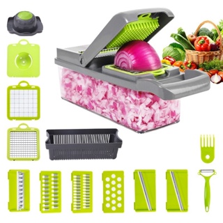 Vegetable Cutter 40 In 4 Dicing Blades Slicer Shredder Fruit