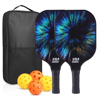 Professional Pickleball Paddles Comfort Grip with women wood Pickleball Bag  4 Ball Sets Portable Bag Balls Racquets