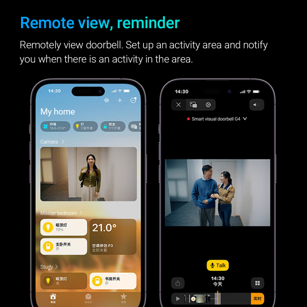 Aqara Smart Visual Doorbell G4 Ultra HD Smart Home Door Bell Chime Kit ...