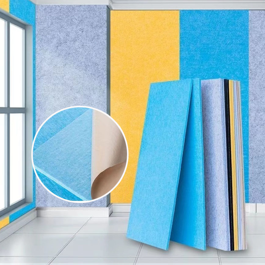 1pc SelfAdhesive Acoustic Foam Panel Felt , ShockAbsorbing Felt