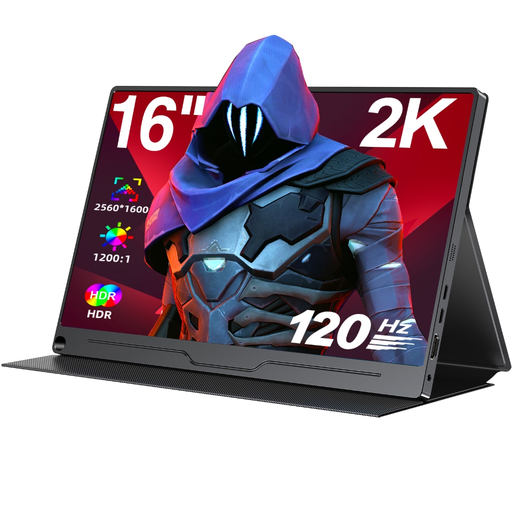 UPERFECT 16 Portable Monitors 2K gaming 120Hz displays with speaker and ...
