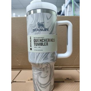 Original Stanley 40oz/1.1L Quengher H2.0 Tumbler With Straw Lids Stainless  Steel Coffee Termos Cup Car Mugs vacuum cup