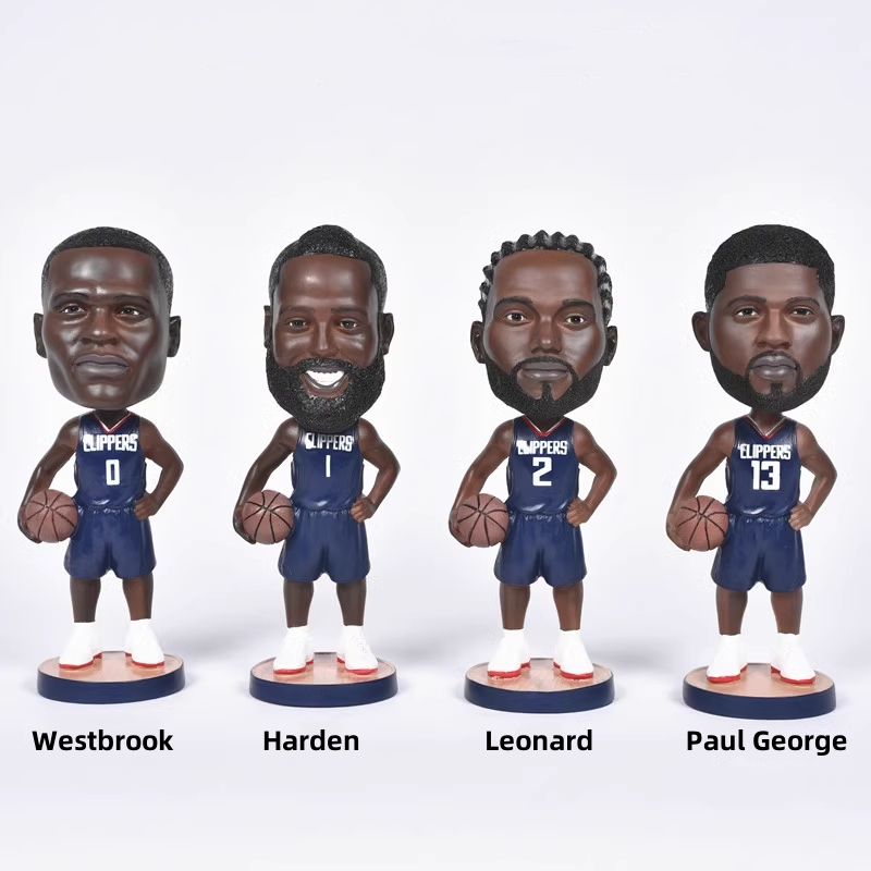 20.5cm Basketball doll Bobbleheads Clippers Four giants Harden Leonard