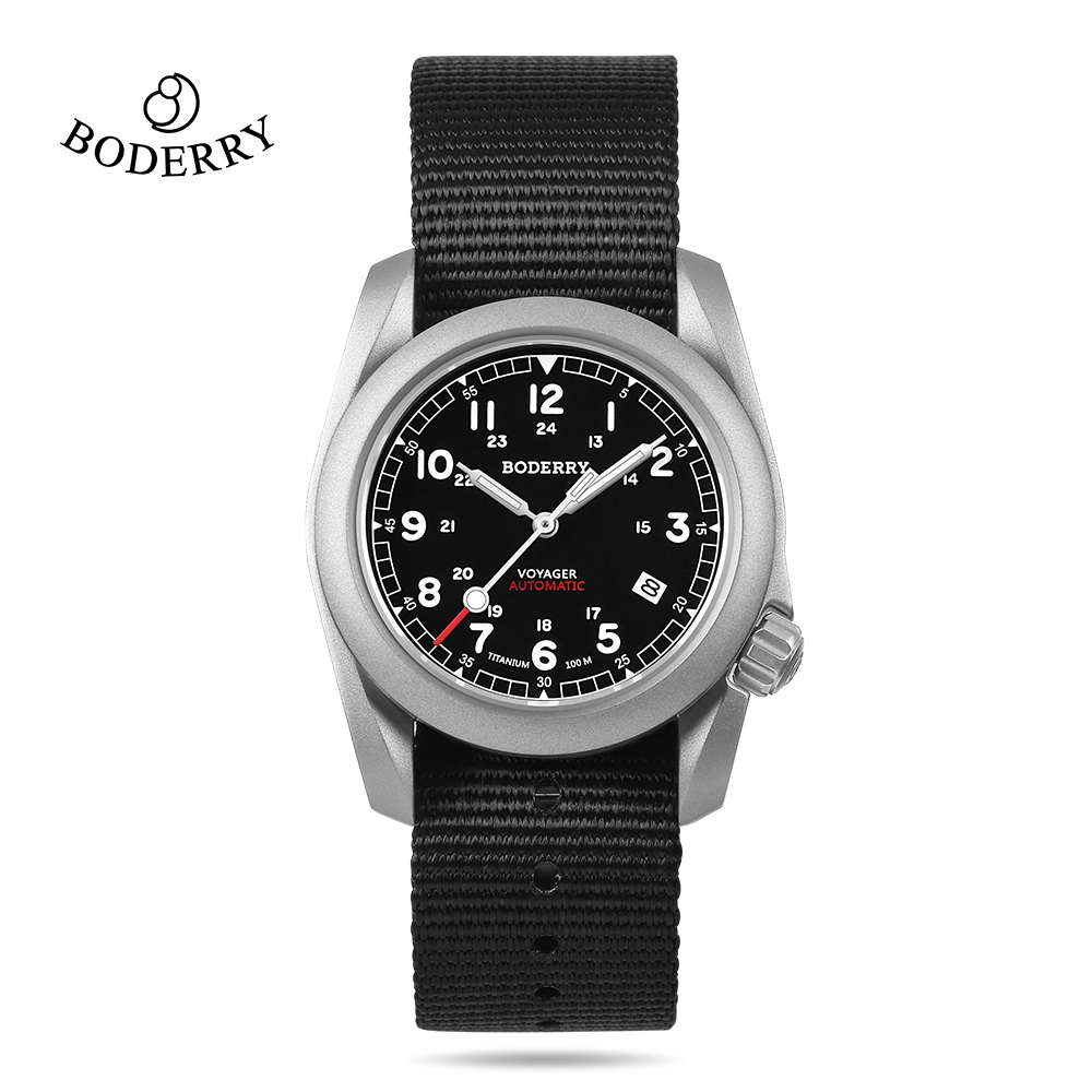 Boderry Men's Field Watches Titanium Automatic Mechanical Top Brand ...
