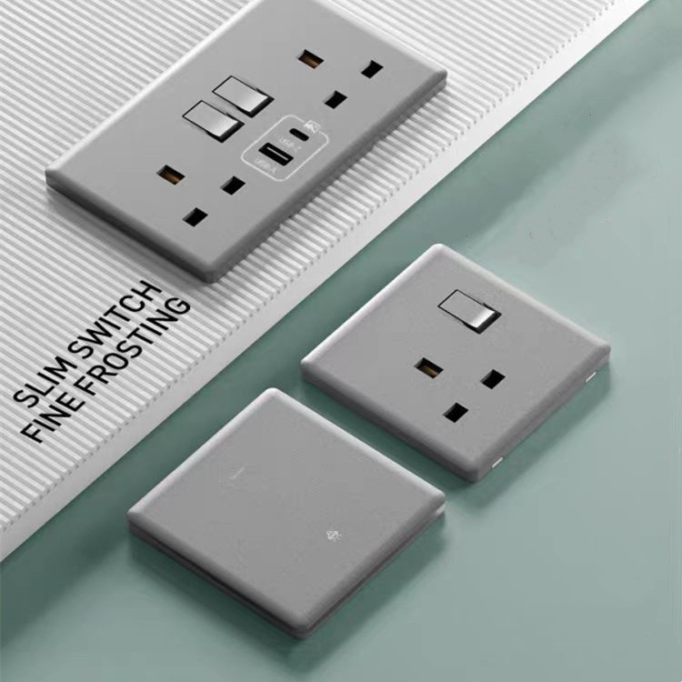 XCPOS 2.5D ultrathin series wall universal socket, wall light switch