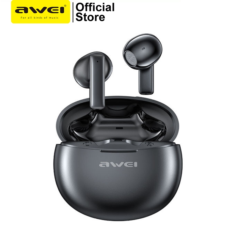 Awei T87 Bluetooth Earphone Wireless Earbud ENC Call Noise Cancelling