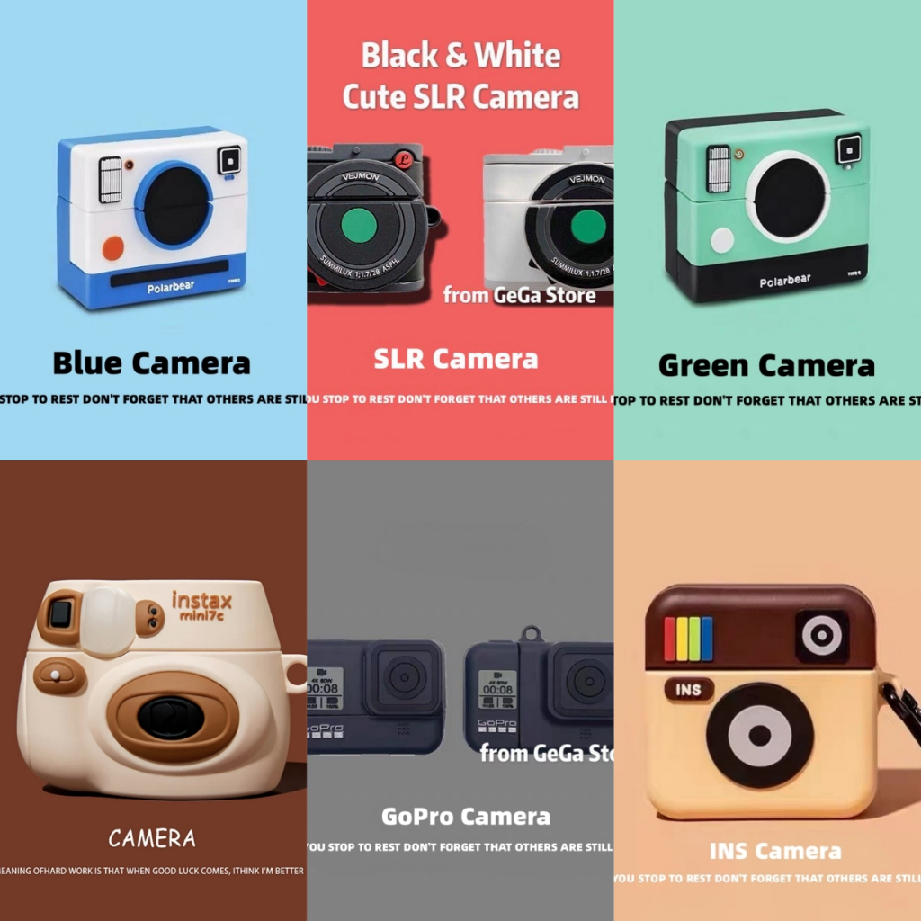 Instant Camera Airpods Case Cute Airpods Pro 2 Case Silicone Airpods 3