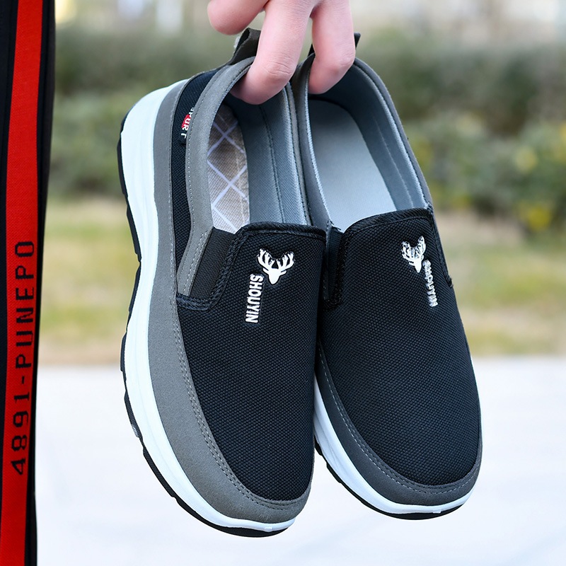 Breathable Orthopedic Travel Sneakers Men s Orthopedic Shoes Men s Arch Support Slip On Canvas Loafers Shopee Singapore