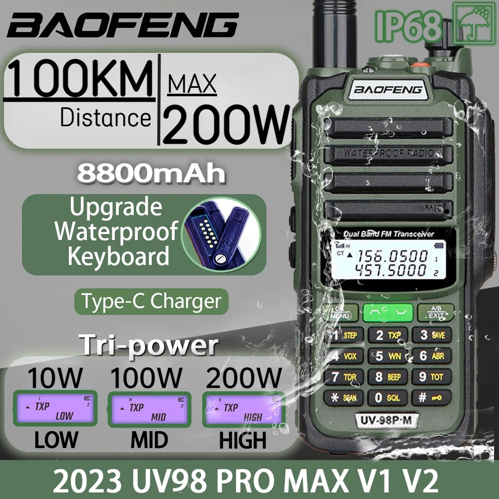 5 Pack Multicolor Gift Set Baofeng UV-9R PRO IP67 Waterproof Long Range  Rechargeable Two Way Radios Handheld Walkie Talkie Upgraded Version of  UV-9R