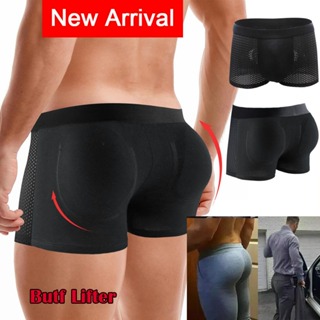 Men Butt Lifter Shapewear Butt Shaper Boxer Shorts Padded Enhancing  Underwear Slimming Panties Tummy Control Short Padded Long Style-nude