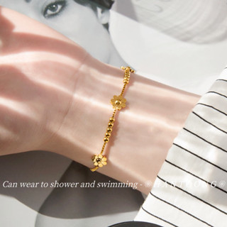 Gold on sale flower bracelet