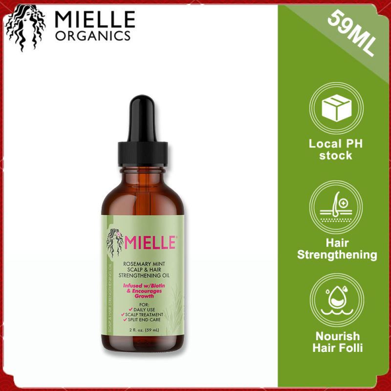  Mielle Organics Rosemary Mint Growth Oil 2 oz (Pack of