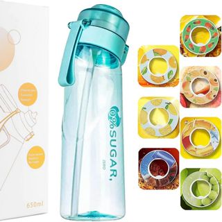 Flavorie Water Bottle With Straw 650ml Flavouring Water Bottle