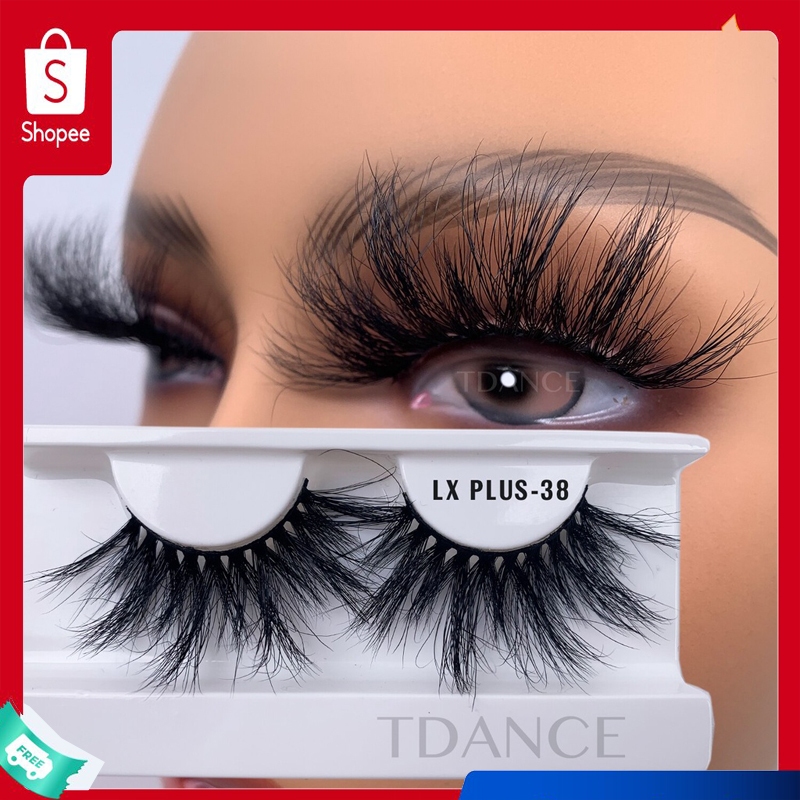 25mm Long 3d Mink Lashes Extra Length Mink Eyelashes Big Dramatic Volumn Eyelashes Strip Thick 0185