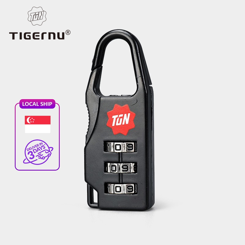 【Local Delivery】Tigernu 001 Anti-theft lock Three-digit Password ...