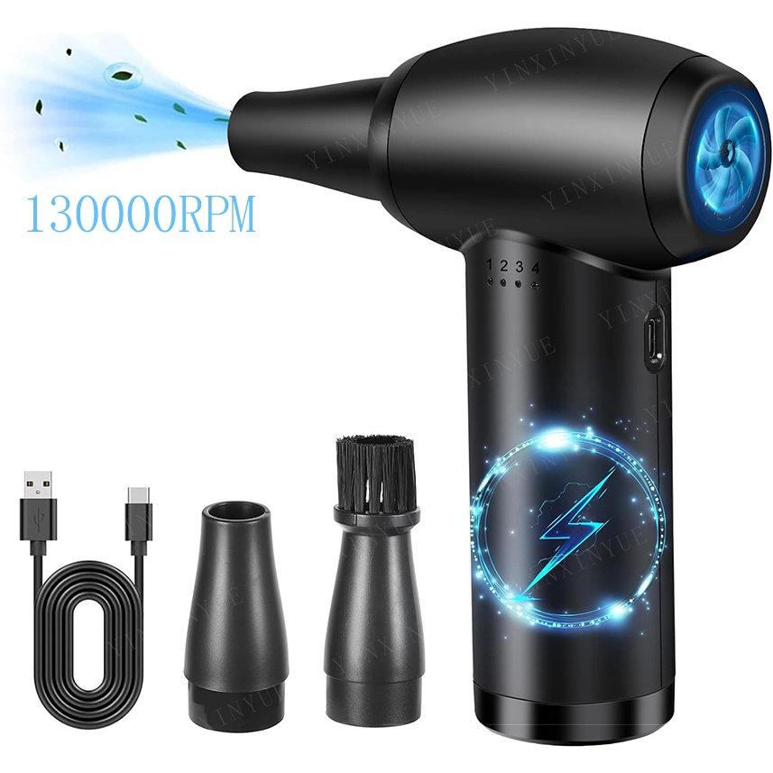 130000RPM Mini Charging Electric Air Duster Computer USB Blower ...