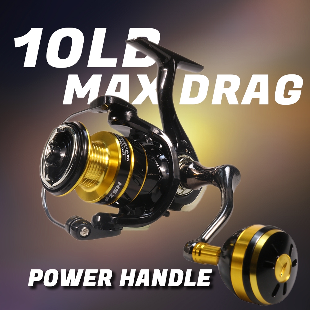 12KG Max Drag Fishing Reel 2000-7000 Power Handle Spinning Reel