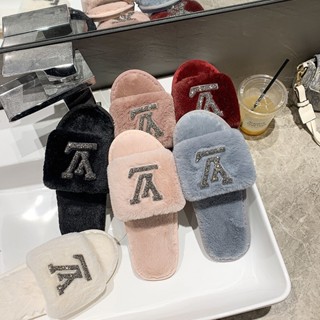 Furry slides hot sale with straps