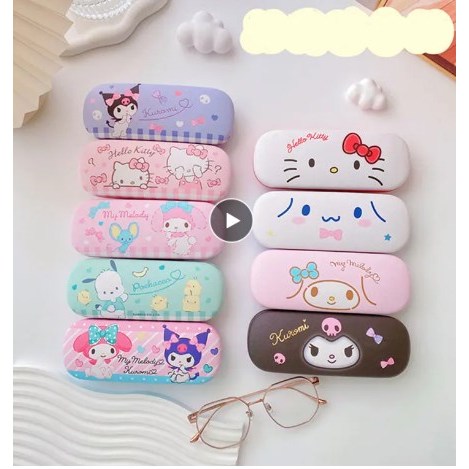 Sanrio Hello Kitty Cinnamoroll Kuromi Glasses Case Myopia Glasses ...