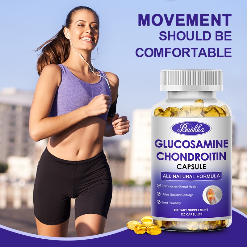 Bunkka Glucosamine Chondroitin Capsules with MSM Supplement Healthy