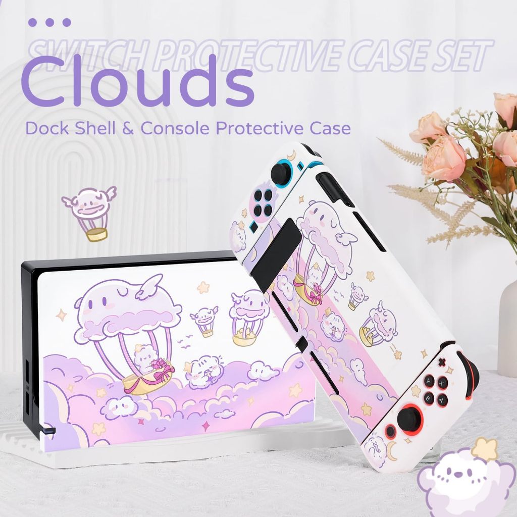 PAWSWORLD Switch Protective Case for Nintendo Switch/OLED/Lite