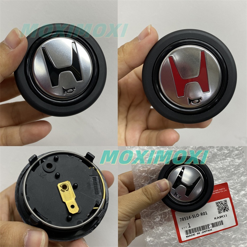 H Red logo Racing Car Steering Wheel Horn Push Button For Honda Civic ...