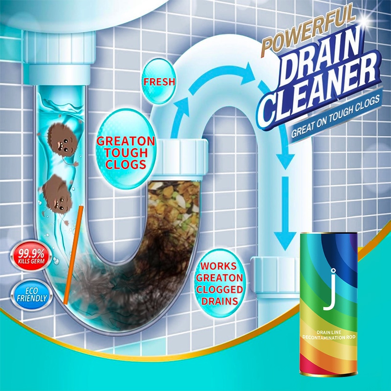 Drain Cleaner Sticks Deodorizer Sticks for Drains NonToxic Enzyme