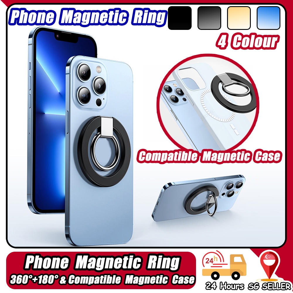 🇸🇬 ReadyStock Metal Phone Grip Alloy Double Ring Holder