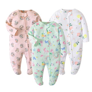 Baby Footed Pajamas Unisex Boys And Girls Newborn Infant 2 Ways