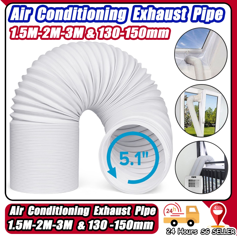 🇸🇬 ReadyStock Air Conditioner Hose Portable Exhaust Vent with 5.1"/5.9" Diameter 1.5M/2M/3M