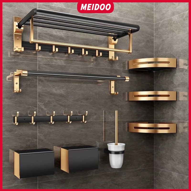 MEIDOO Toilet rack Towel Rack Bathroom Hardware Storage Rack Roll Paper ...