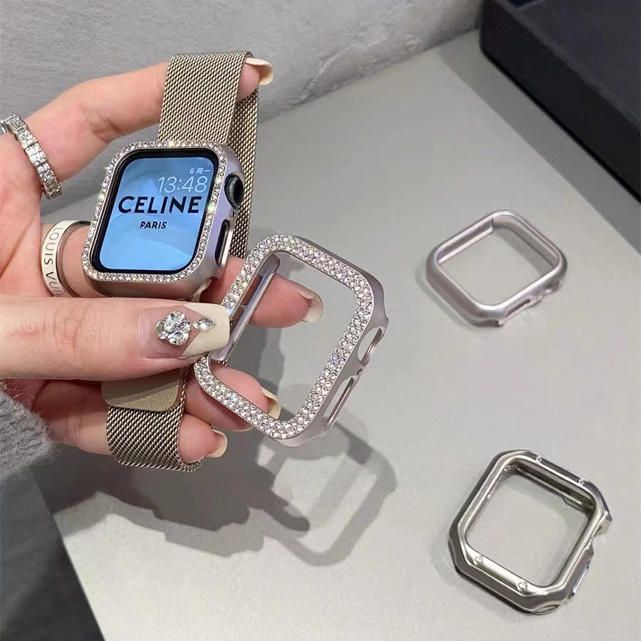 Diamond Watch Case Built-in Case for Apple Watch 46MM 45mm 41mm
